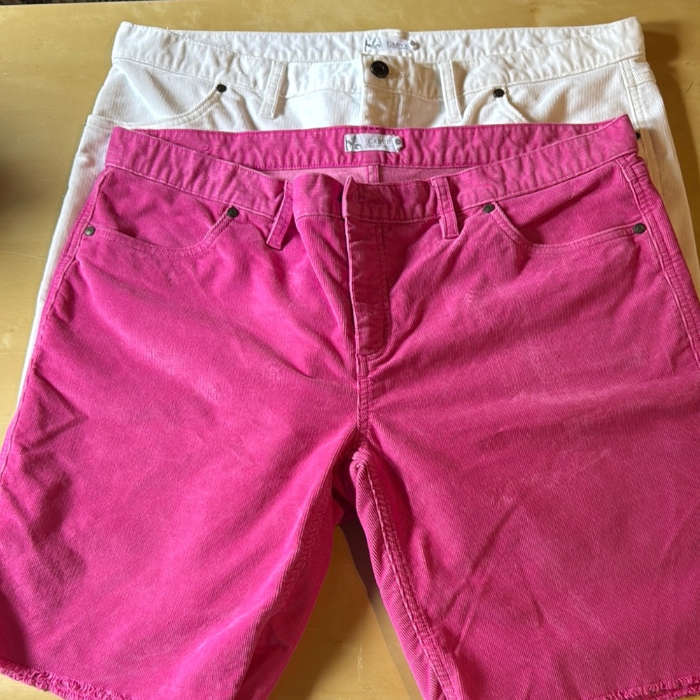 Carve Designs Pink & White Oahu 10”shorts Active Comfort